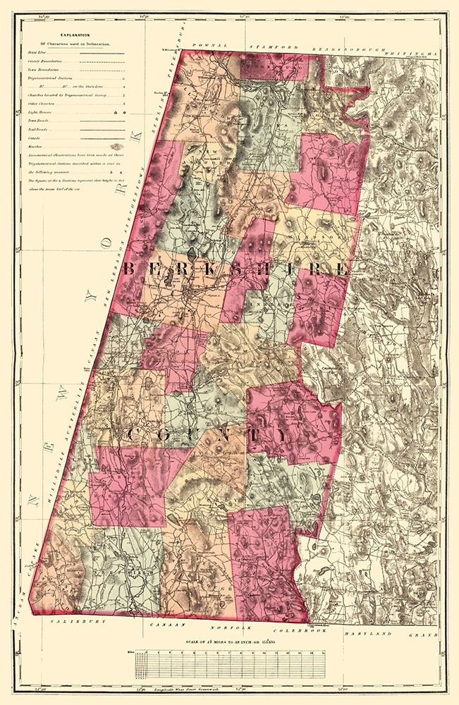 Berkshire Massachusetts - Walling 1871
