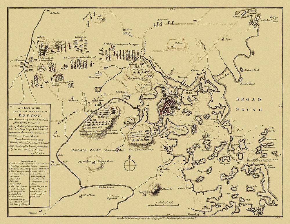 Boston Massachusetts - Hall 1775