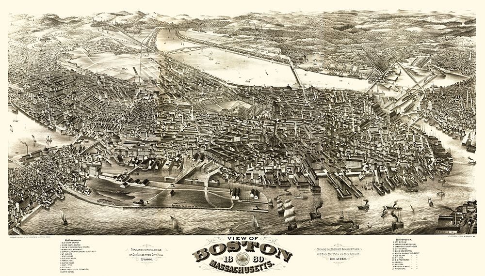 Boston Massachusetts - Rowley 1880