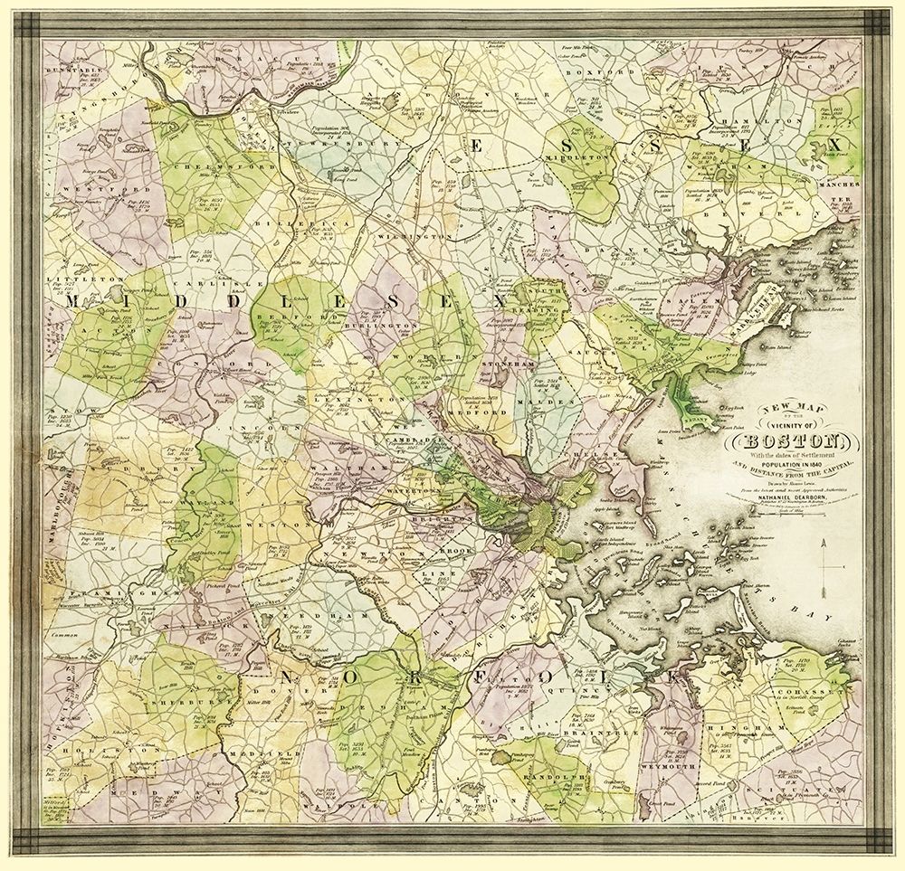 Boston Massachusetts - Dearborn 1841