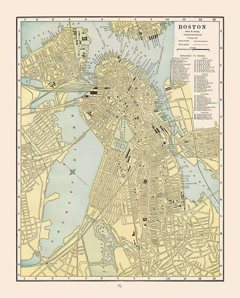 Boston  Massachusetts - Cram 1892