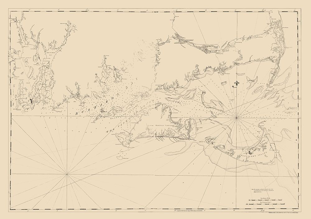 Cape Cod, Narragansett Bay - Des Barres 1779