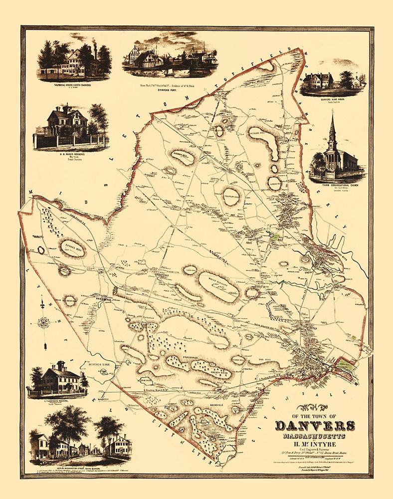 Danvers Massachusetts Landowner - Friend 1852