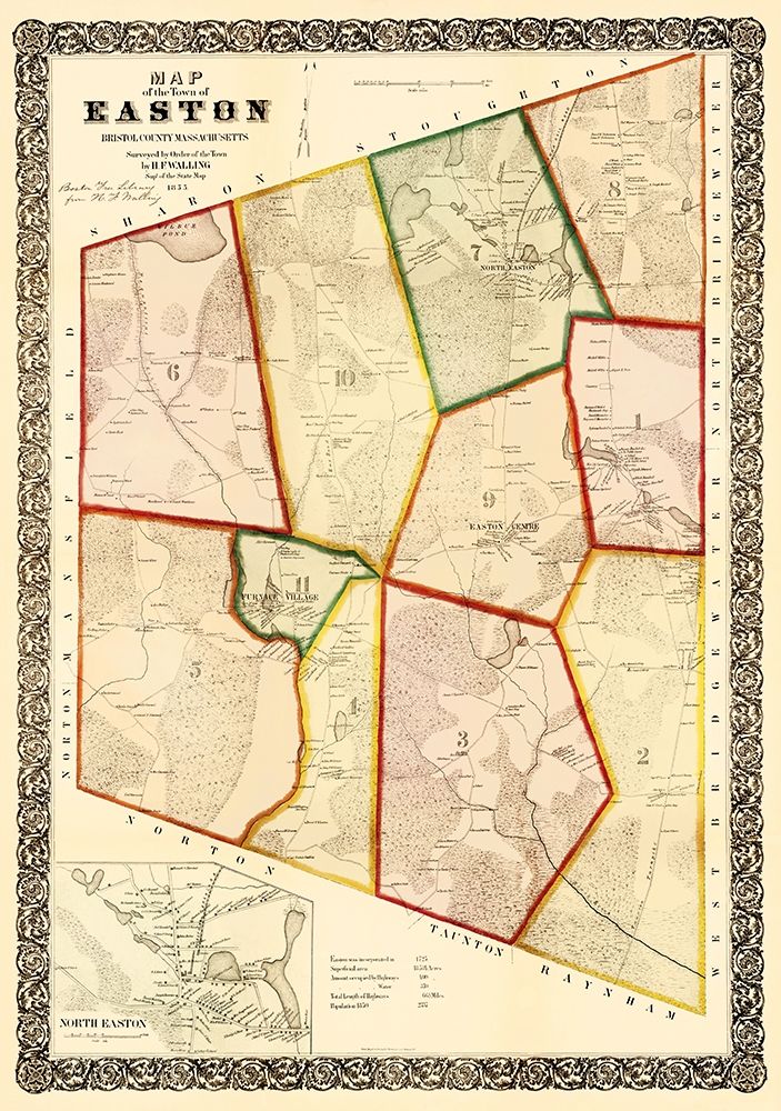 Easton Massachusetts - Mayer 1856