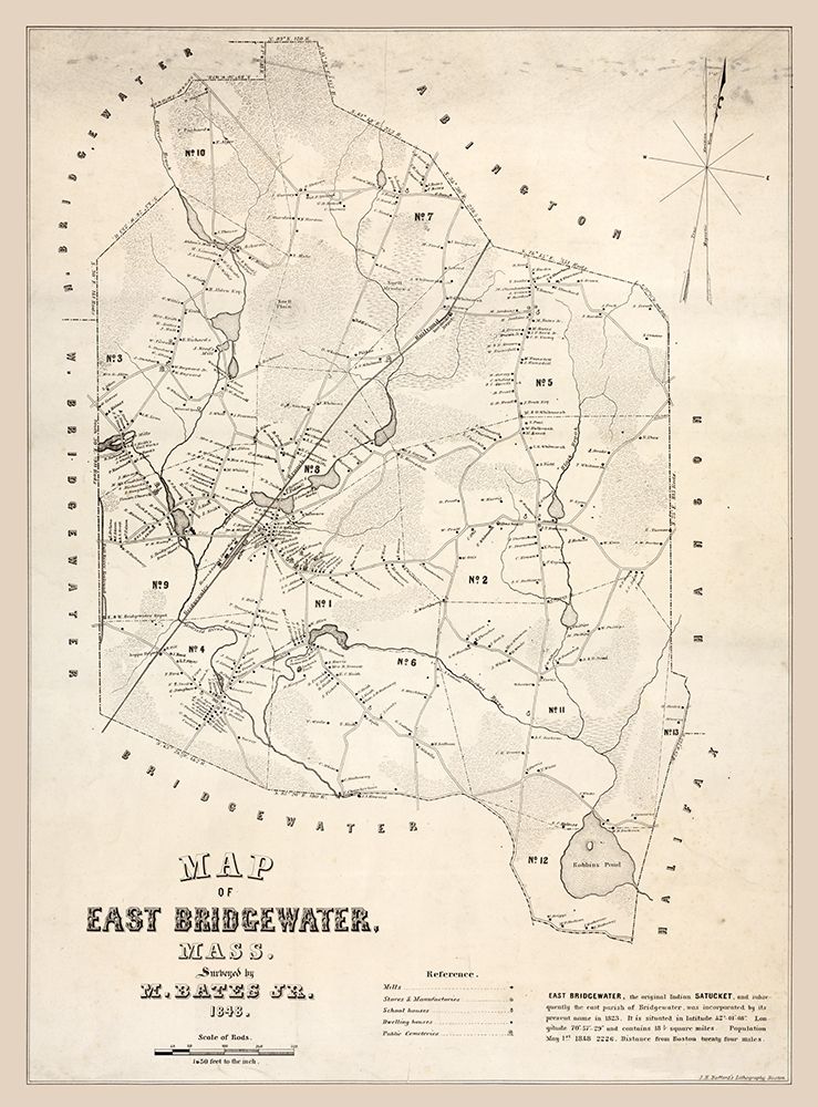 East Bridgewater Massachusetts - Bates 1848