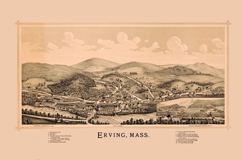 Erving Massachusetts - Burleigh 1891
