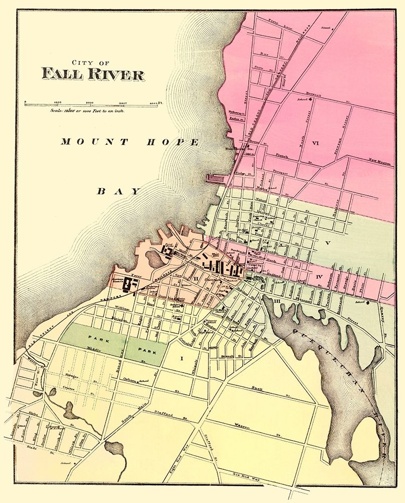 Fall River Massachusetts - Walling 1871