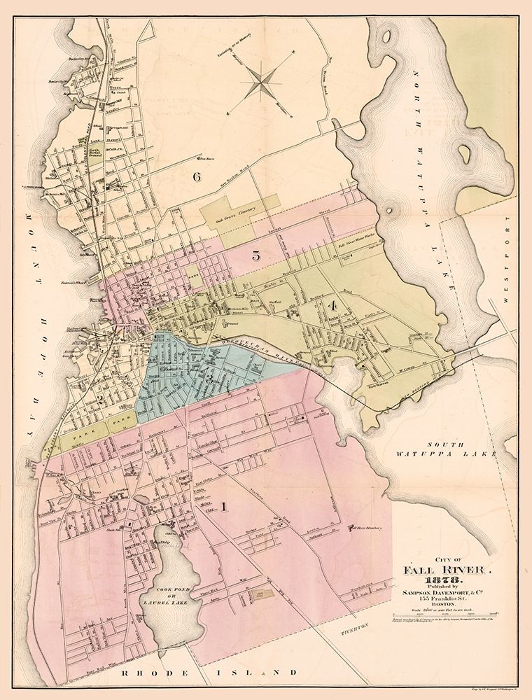 Fall River Massachusetts - Davenport 1878