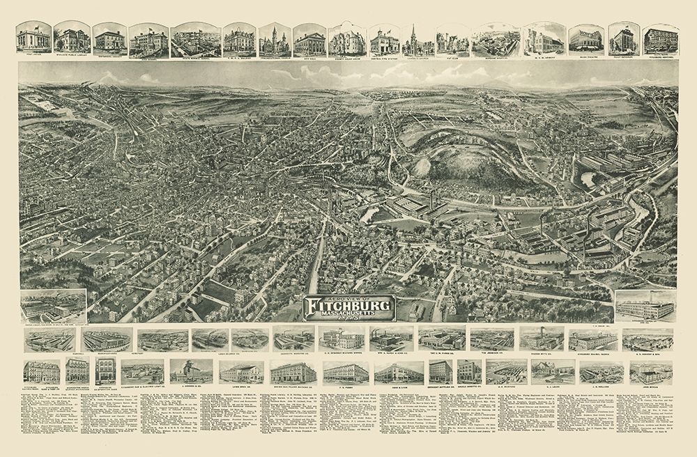 Fitchburg Massachusetts - Bailey 1915
