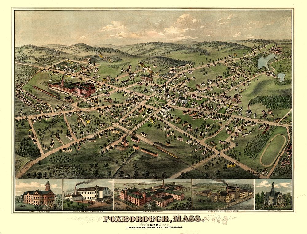 Foxborough Massachusetts - Bailey 1879