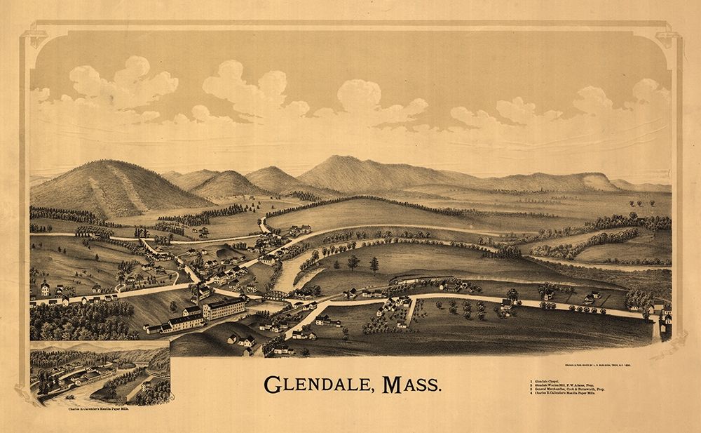 Glendale Massachusetts - Burleigh 1890