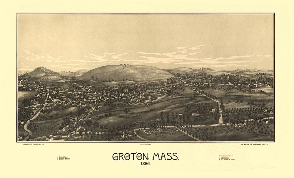 Groton Massachusetts - Burleigh 1886