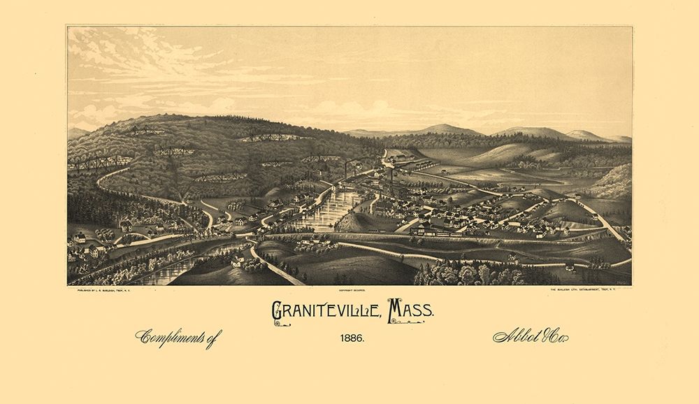 Graniteville Massachusetts - Burleigh 1886