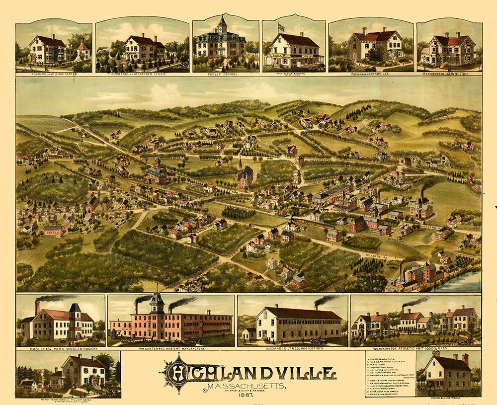 Highlandville Massachusetts - Bailey 1887