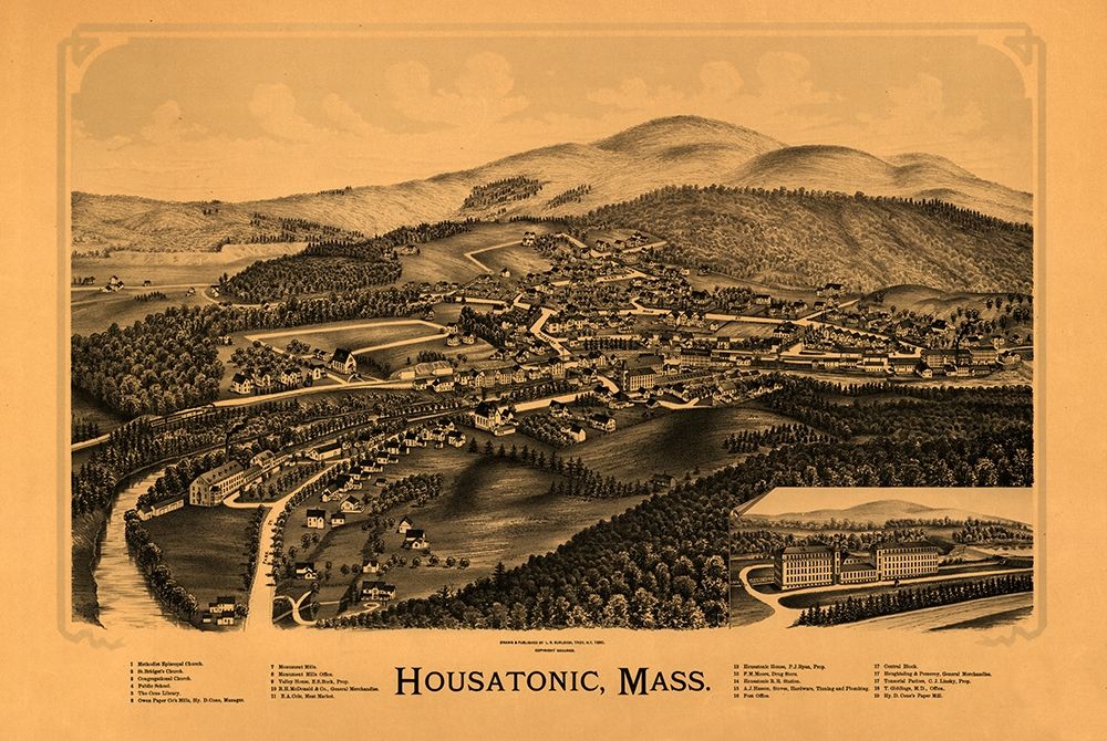 Housatonic Massachusetts - Burleigh 1890