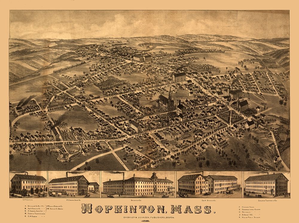 Hopkinton Massachusetts - Bailey 1880