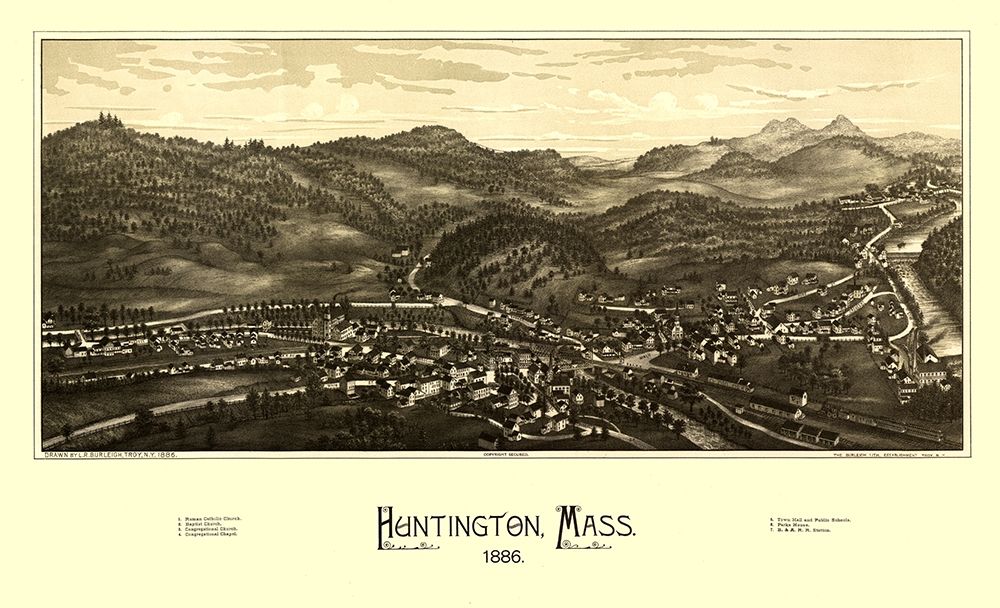 Huntington Massachusetts - Burleigh 1886