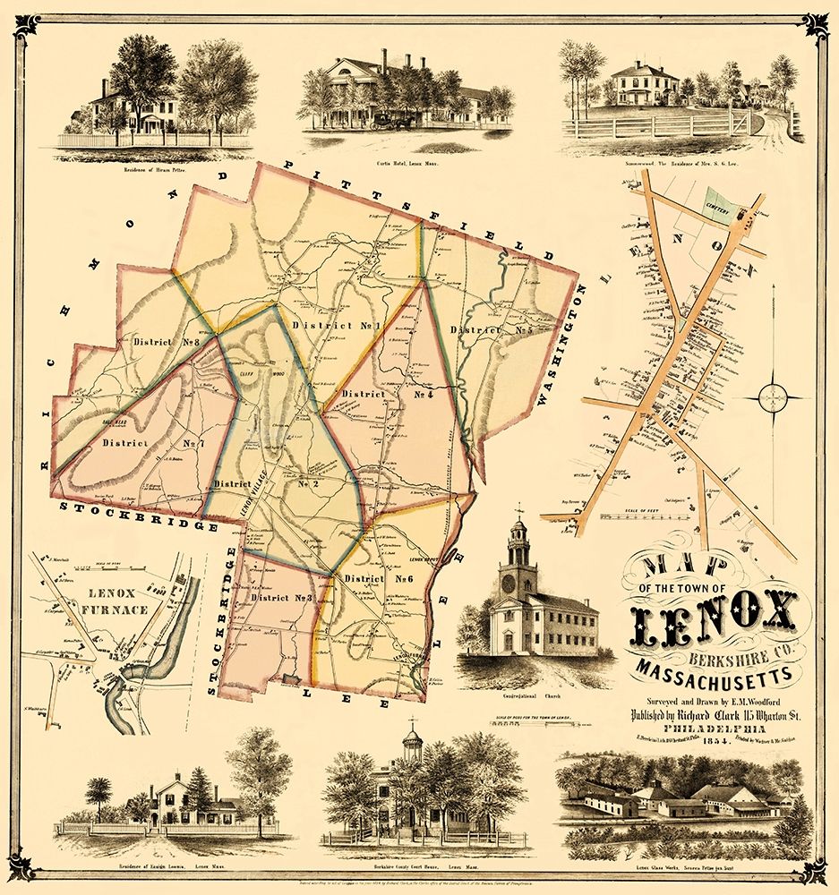 Lenox Massachusetts - Herrleins 1854