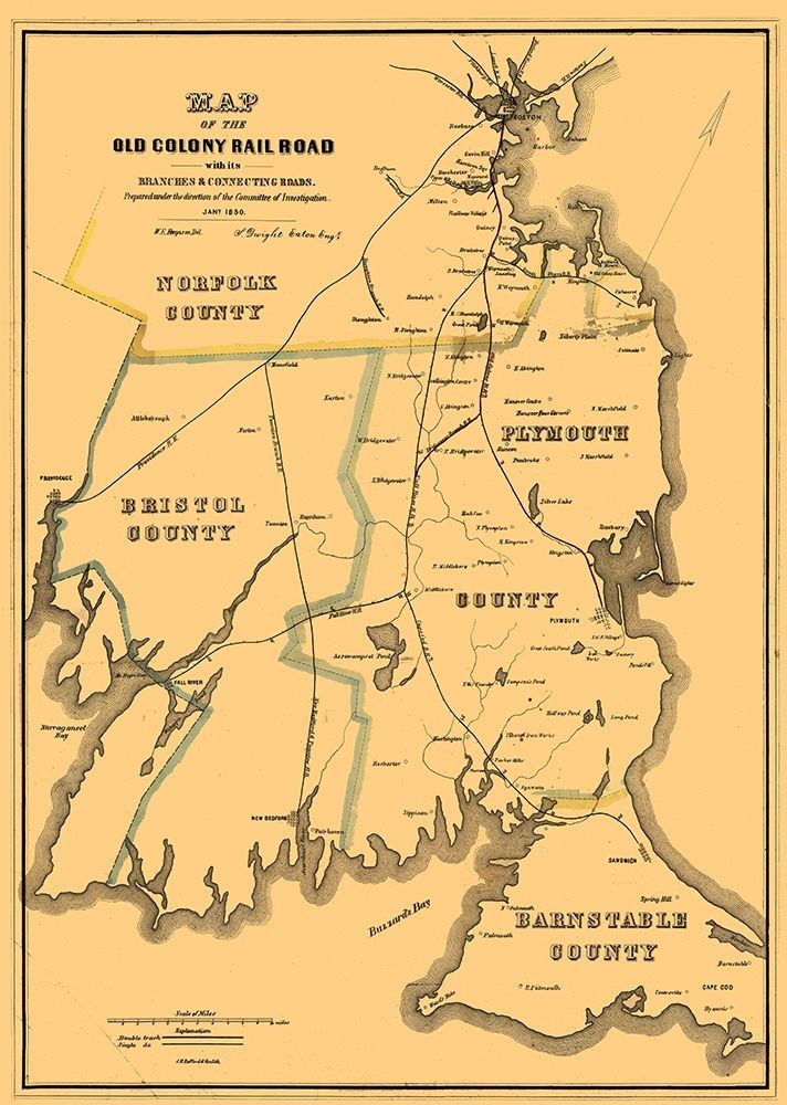 Old Colony Railroad - Eaton 1850