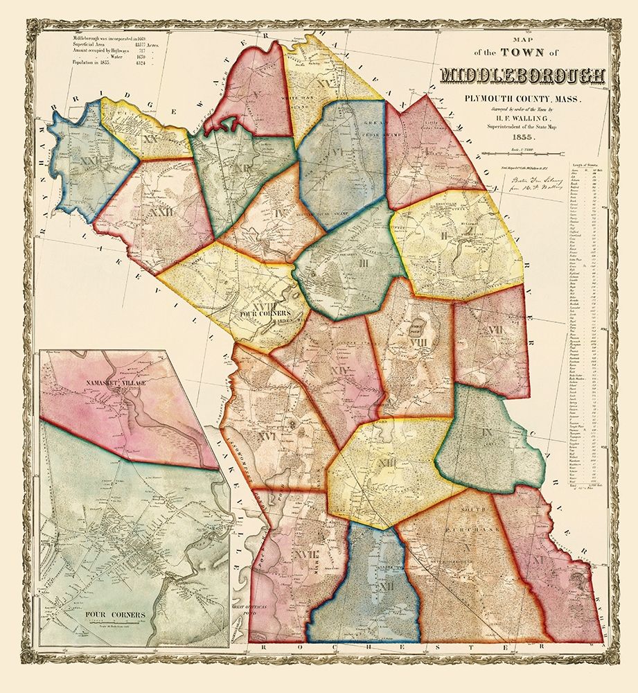 Middleborough Massachusetts - Mayer 1855