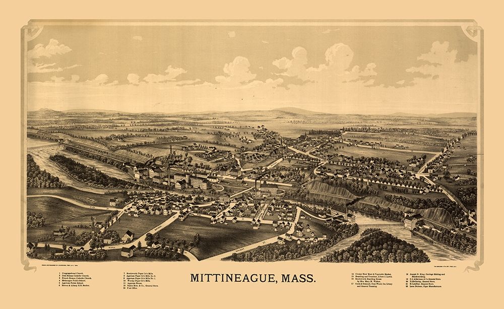Mittineague Massachusetts - Burleigh 1889