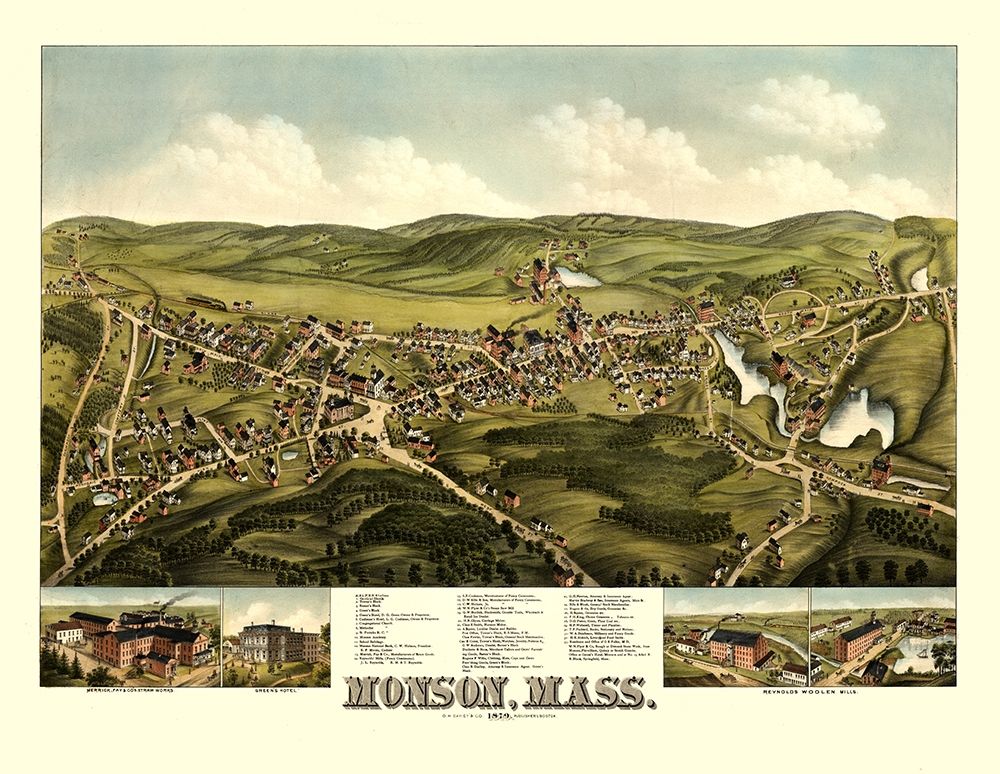 Monson Massachusetts - Bailey 1879