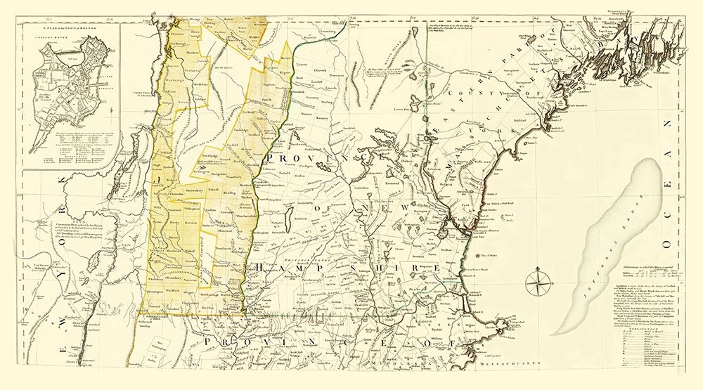 Massachusetts Multi-State Region - 1776
