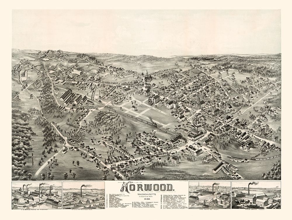 Norwood Massachusetts - Morrills 1882