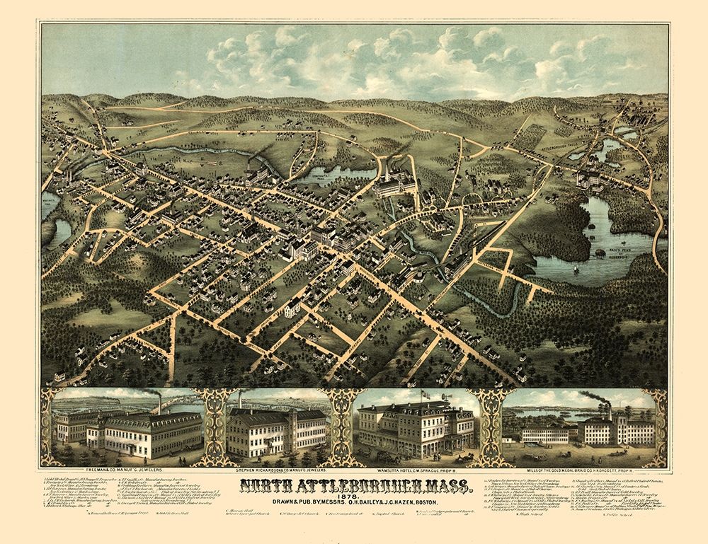 North Attleboro Massachusetts - Bailey 1878