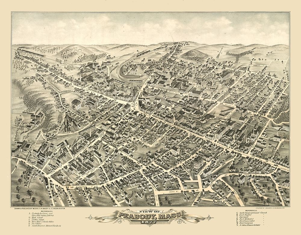 Peabody Massachusetts - Hazen 1877