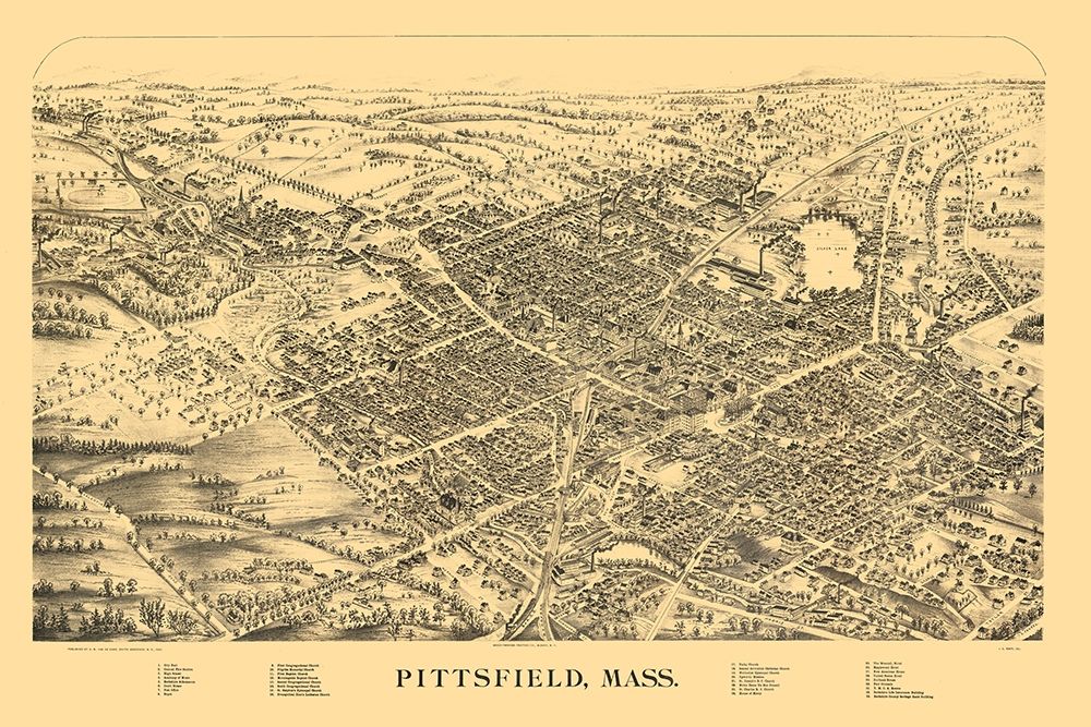 Pittsfield Massachusetts - Van De Car 1889