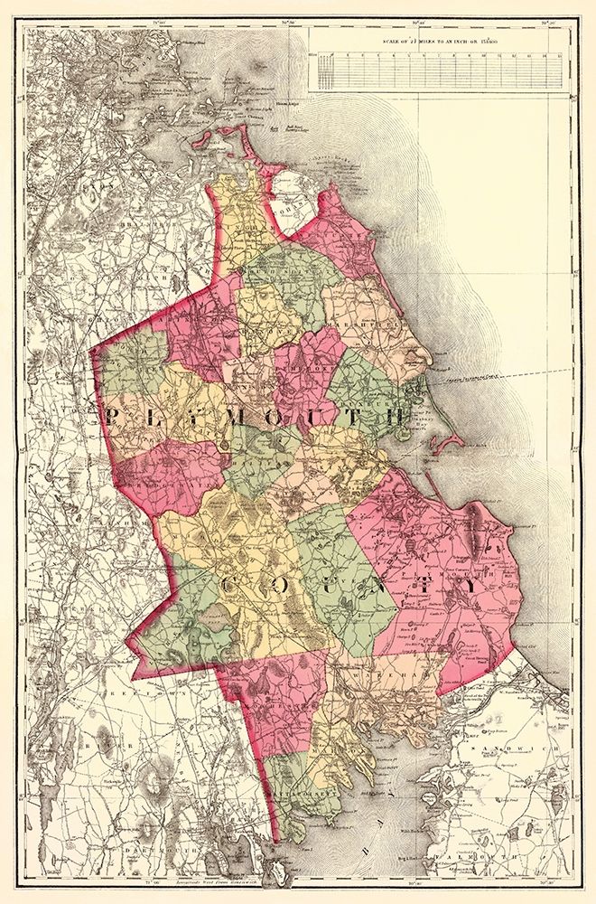 Plymouth Massachusetts - Walling 1871