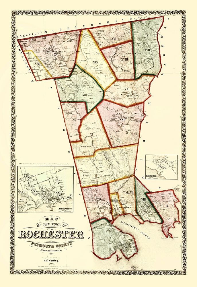 Rochester Massachusetts - Walling 1856