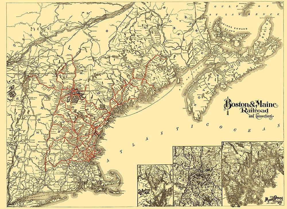 Boston and Maine Railroad - Avery 1888