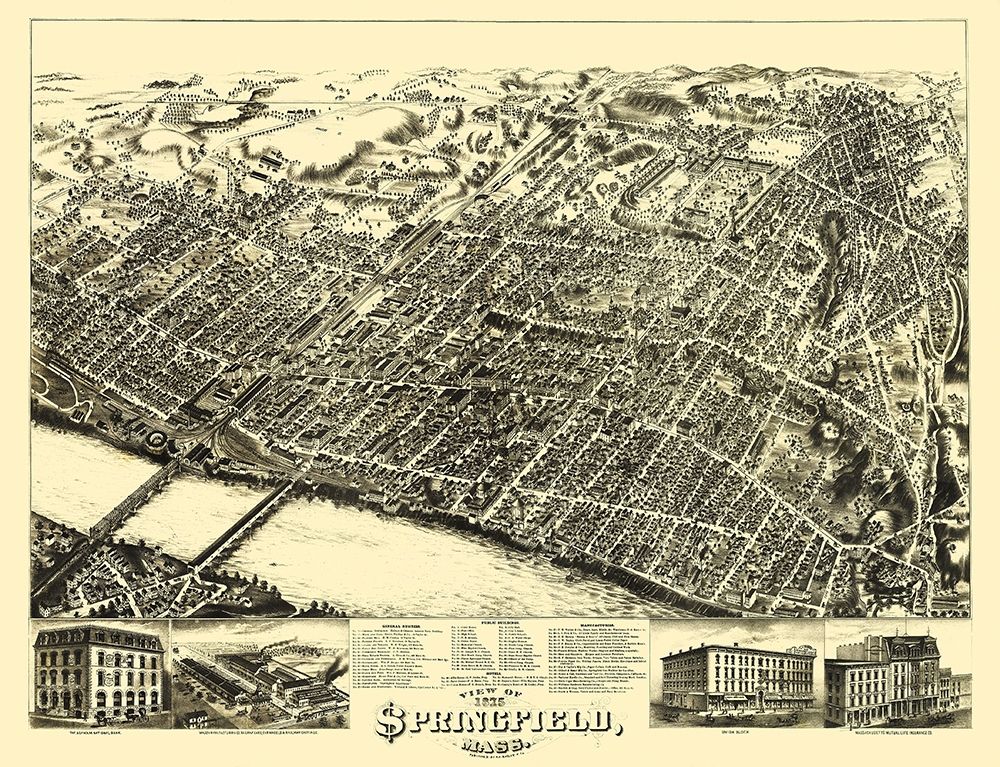 Springfield Massachusetts - Bailey 1875