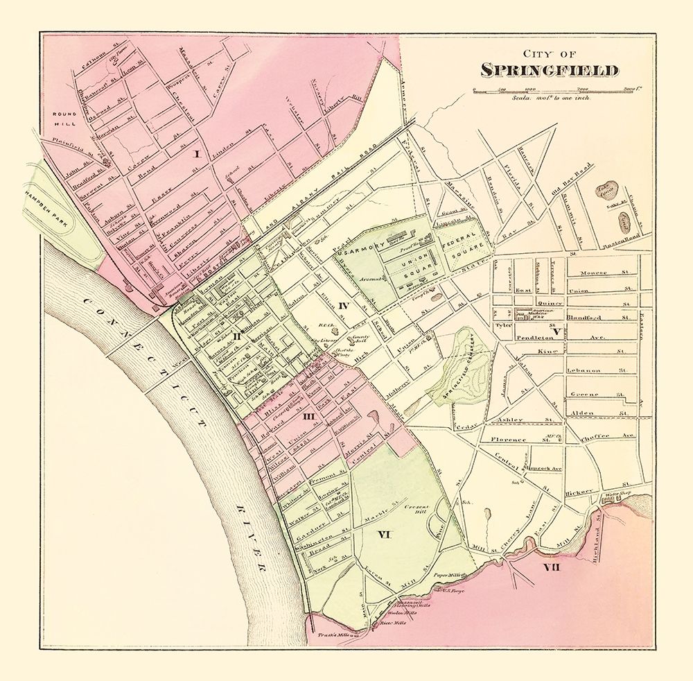Springfield Massachusetts - Walling 1871