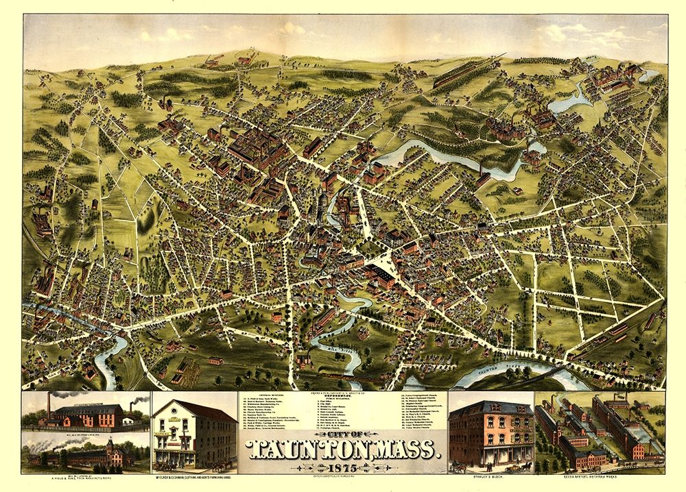 Taunton Massachusetts - Bailey 1875