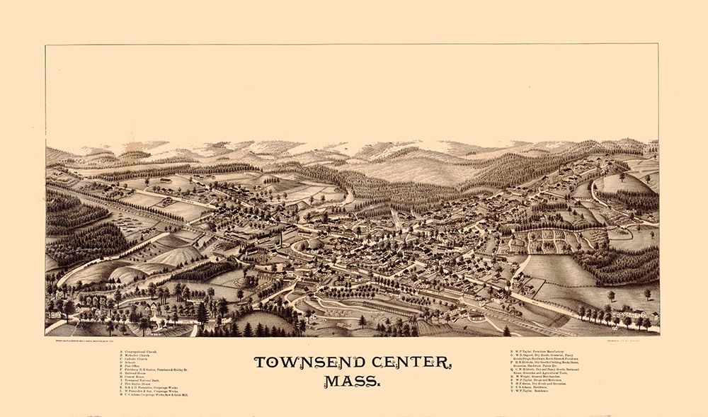 Townsend Massachusetts - Burleigh 1889