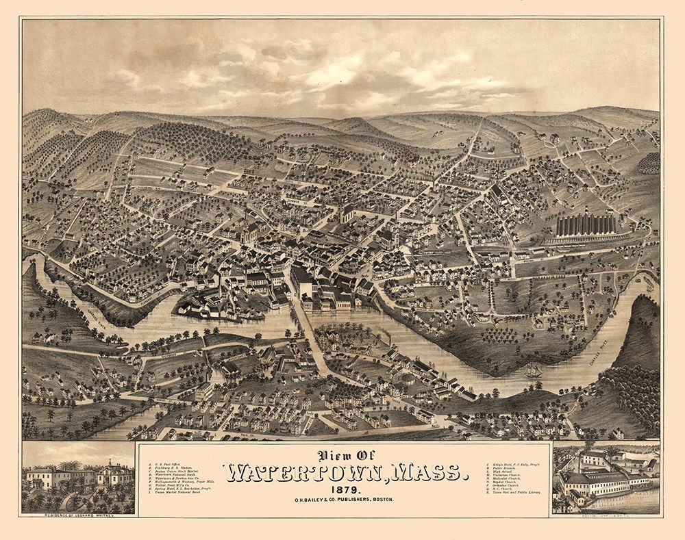 Watertown Massachusetts - Bailey 1879