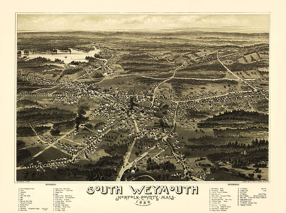 South Weymouth Massachusetts - Walker 1885