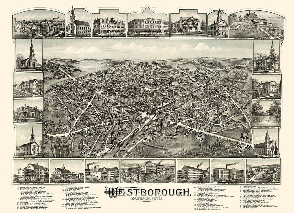 Westborough Massachusetts - Bailey 1888