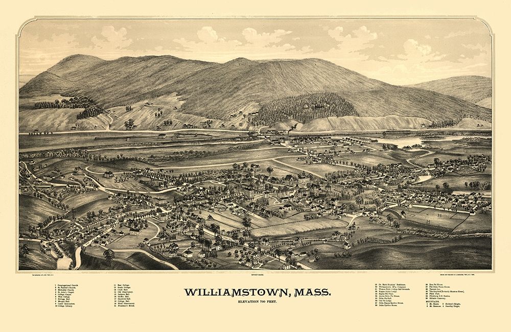 Williamstown Massachusetts - Burleigh 1889