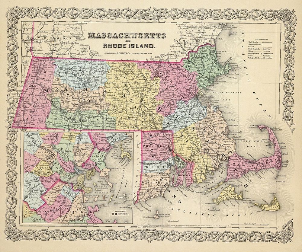 Massachusetts - Colton 1856