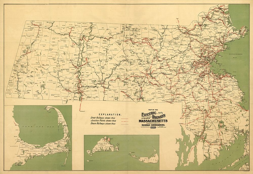 Massachusetts Railroads - Walker 1899