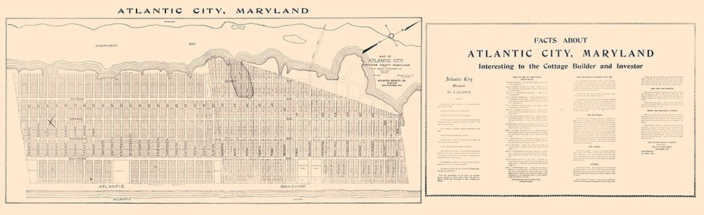 Atlantic City Maryland - Tunis 1916