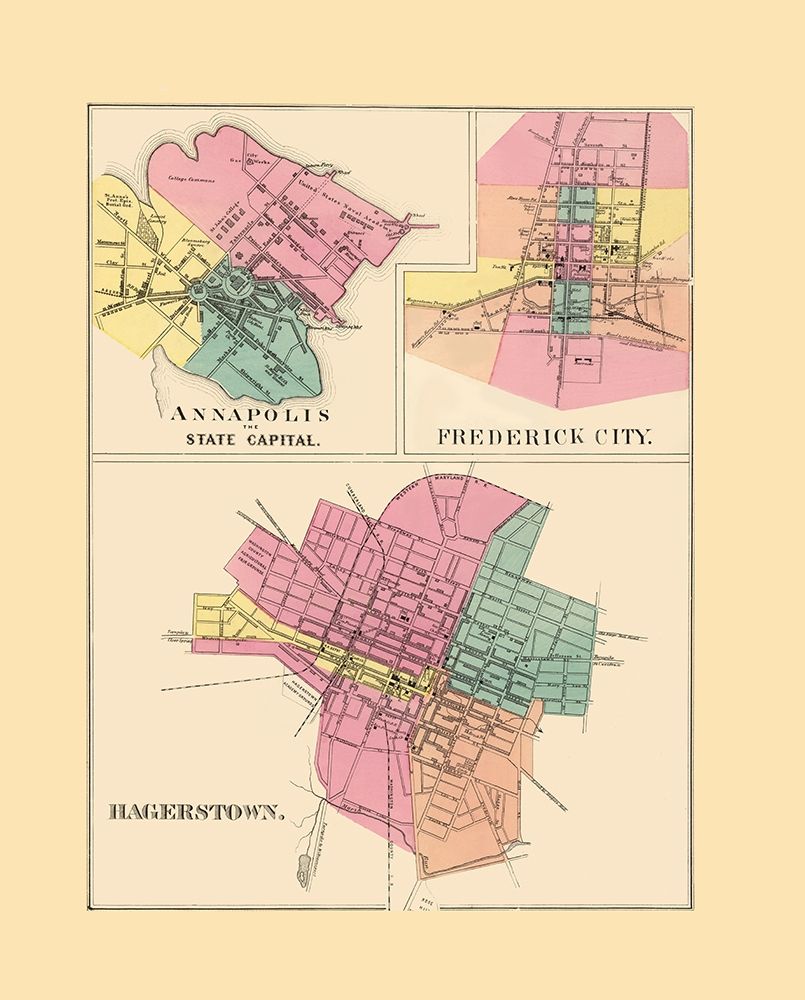 Annapolis, Frederick City, Hagerstown Maryland