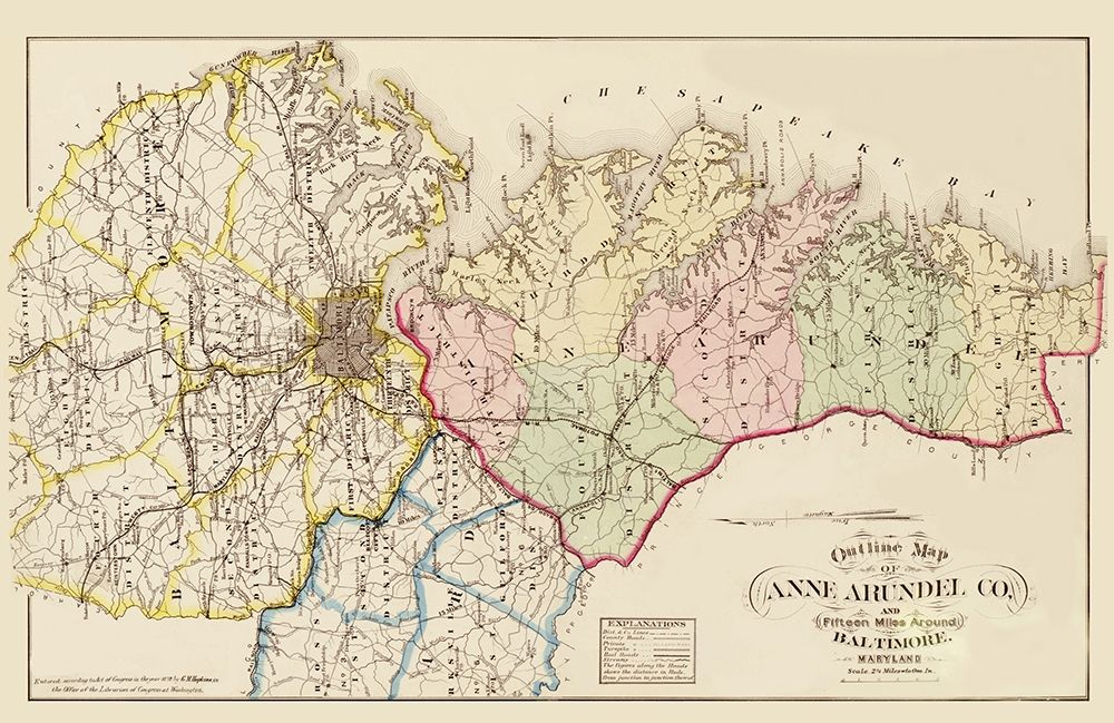 Anne Arundel  Baltimore Maryland - Hopkins 1878