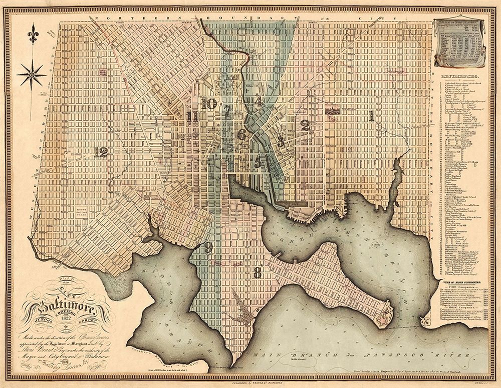 Baltimore Maryland - Lucas 1822