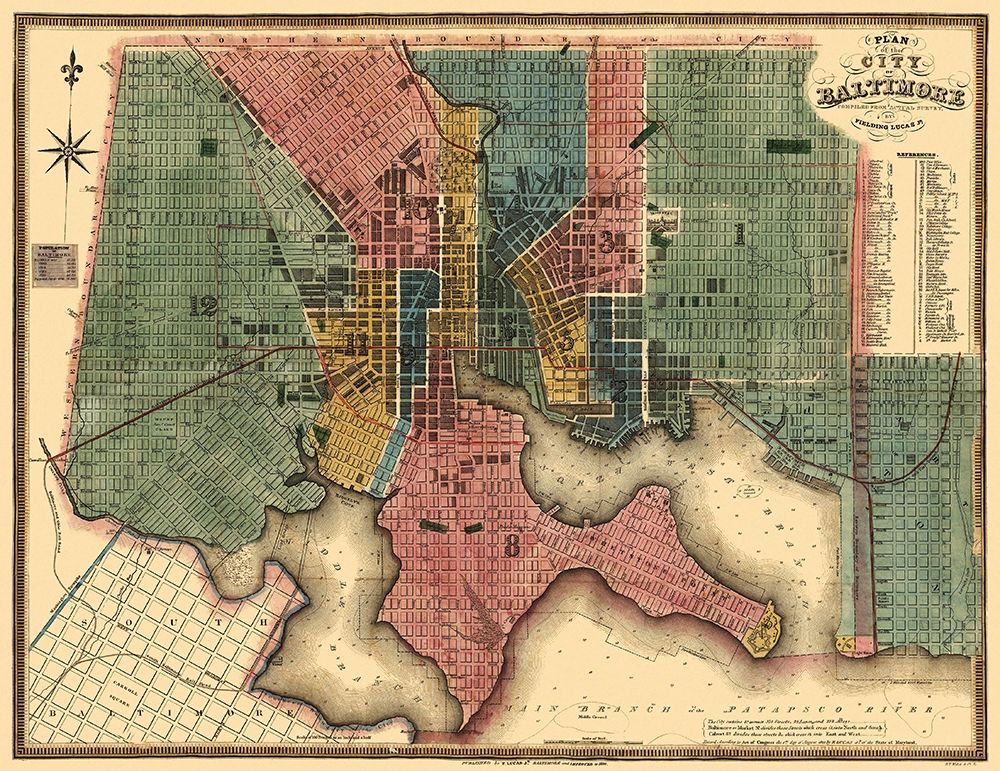 Baltimore Maryland - Lucas 1836