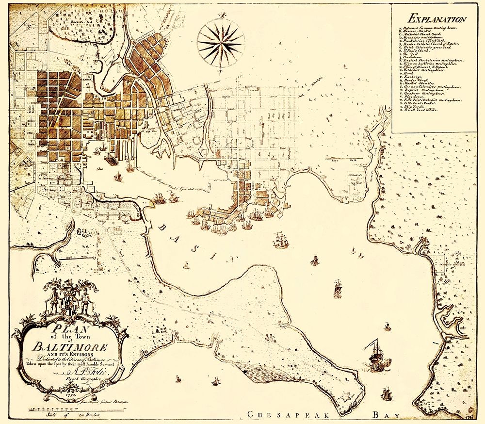 Baltimore Maryland - Folie 1792